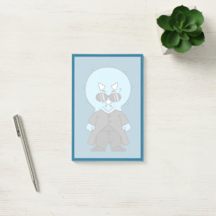 Illustratie van een matrix triceratops. post-it® notes