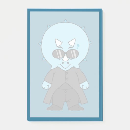 Illustratie van een matrix triceratops. post-it® notes (Voorkant)