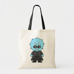 Illustratie van een matrix triceratops. tote bag