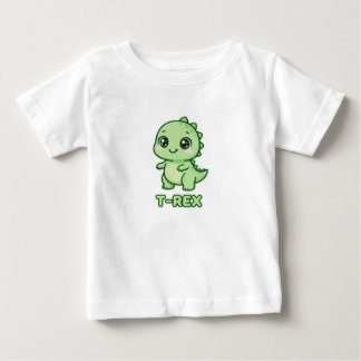 Illustratie van een Mopige Baby T-Rex Dinosaur Chi