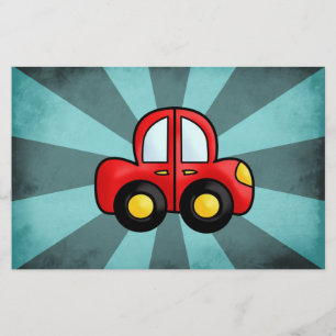 Illustratie van een Oldtimer – Klassieke Auto Kuns Briefpapier