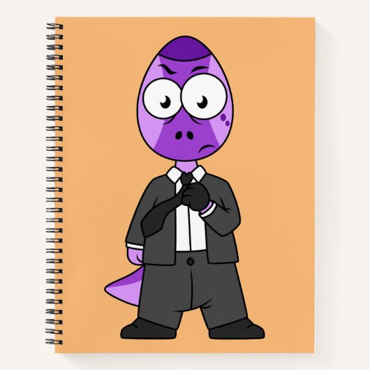 Illustratie van een Pachycephalosaurus transporter Notitieboek (Voorkant)