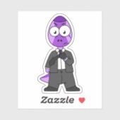 Illustratie van een Pachycephalosaurus transporter Sticker (Vel)