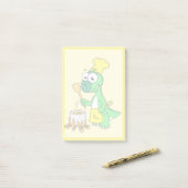 Illustratie van een parasaurolophus dinosaurus kok post-it® notes (Op bureau)