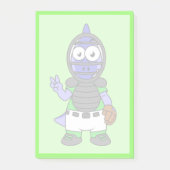 Illustratie van een parasaurolophus honkbalvanger post-it® notes (Voorkant)