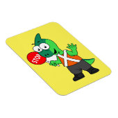 Illustratie van een parasaurolophus verkeersregela magneet (Rechterzijde)