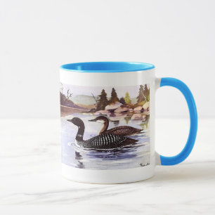 illustratie van een plaats in de natuur mok