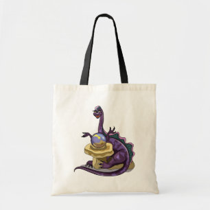 Illustratie van een Plateosaurus waarzegger. Tote Bag