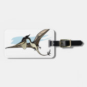 Illustratie van een Pteranodon dinosaurus. Bagagelabel (Voorkant horizontaal)
