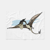 Illustratie van een Pteranodon dinosaurus. Fleece Deken (Voorkant (Horizontaal))