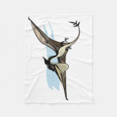 Illustratie van een Pteranodon dinosaurus. Fleece Deken (Voorkant)