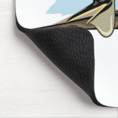 Illustratie van een Pteranodon dinosaurus. Muismat (Hoek)