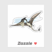 Illustratie van een Pteranodon dinosaurus. Sticker (Vel)