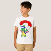 Illustratie van een pterodactylparachute. t-shirt (Voorkant volledig)