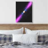 Illustratie van een pulsar canvas afdruk (Insitu (Slaapkamer))