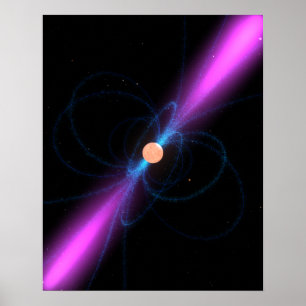 Illustratie van een pulsar poster