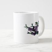 Illustratie van een raptor die karate uitvoert. extra grote beker (Voorkant rechts)