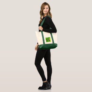 Illustratie van een "s" rivier tote bag