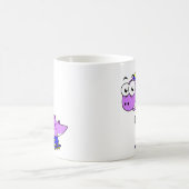 Illustratie van een schaatsende Tyrannosaurus rex. Koffiemok (Center)