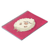 Illustratie van een schattig en grappig reusachtig notitieboek (Linkerzijde)