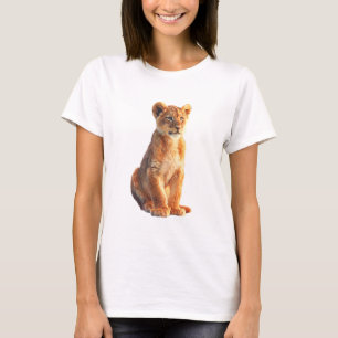 Illustratie van een schattig leeuwenwelpje t-shirt
