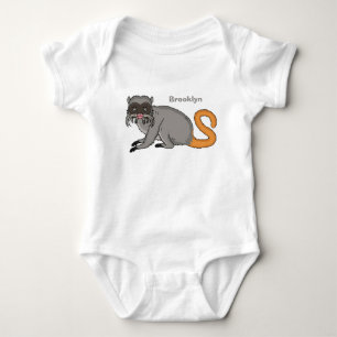 Illustratie van een schattige keizertamarin cartoo romper