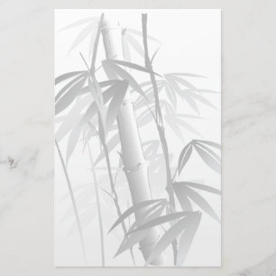 Illustratie van een schilderij met oosterse stijl briefpapier