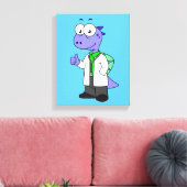 Illustratie van een Spinosaurus-arts. Canvas Afdruk (Insitu (Woonkamer))