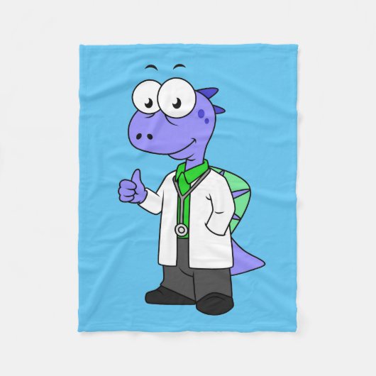 Illustratie van een Spinosaurus-arts. Fleece Deken (Voorkant)