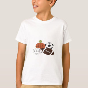 illustratie van een sportbal t-shirt