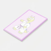 Illustratie van een stegosaurus die karate beoefen post-it® notes (Schuin)