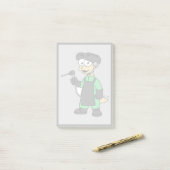 Illustratie van een Stegosaurus-lasser. Post-it® Notes (Op bureau)