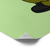 Illustratie van een Stegosaurus soldaat. Poster (Hoek)