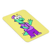 Illustratie van een Stegosaurus verpleegster. Magneet (Rechterzijde)