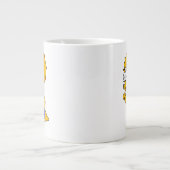 Illustratie van een Triceratops-loper. Extra Grote Beker (Voorkant)