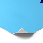 Illustratie van een Triceratops-loper. Poster (Hoek)