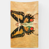 Illustratie van Flapper Butterfly-vliegende vrouw Spandoek (Verticaal)