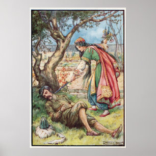 Illustratie van Frank C. Pape uit het gouden feeën Poster