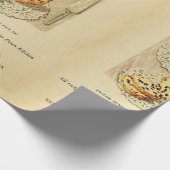  illustratie van fruitcake cadeaupapier (Hoek)