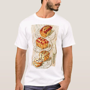 illustratie van fruitcake t-shirt