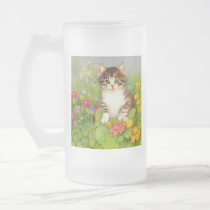 Illustratie van glimlach matglas bierpul
