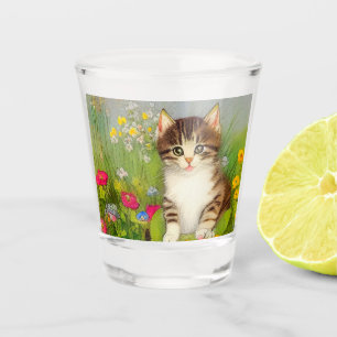 Illustratie van glimlach shot glas