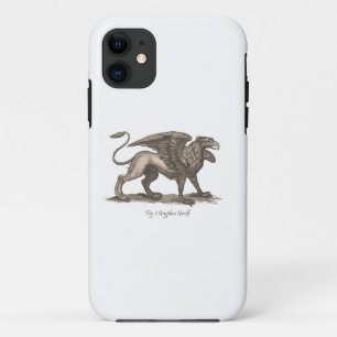 illustratie van  griffin ( gryphus greiff ) iPhone 11 hoesje