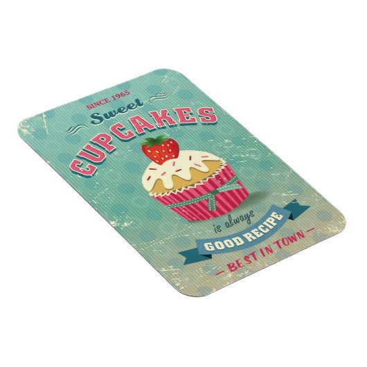 Illustratie van het cupcakes-teken magneet (Rechterzijde)