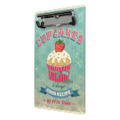 Illustratie van het  cupcakes-teken mini klembord (Angled2)