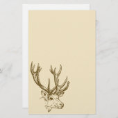 Illustratie van het dekhoofd Afbeelding Briefpapier (Voorkant / Achterkant)