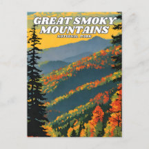Illustratie van het Great Smoky Mountains National