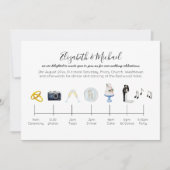 Illustratie van het Icons Fun van de Uitnodiging v (Voorkant)