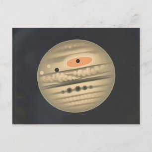  illustratie van het Jupiter Astronomie Briefkaart