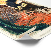  illustratie van het mariene leven poster (Hoek)